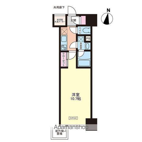 アーバンハイツ大町(1K/7階)の間取り写真