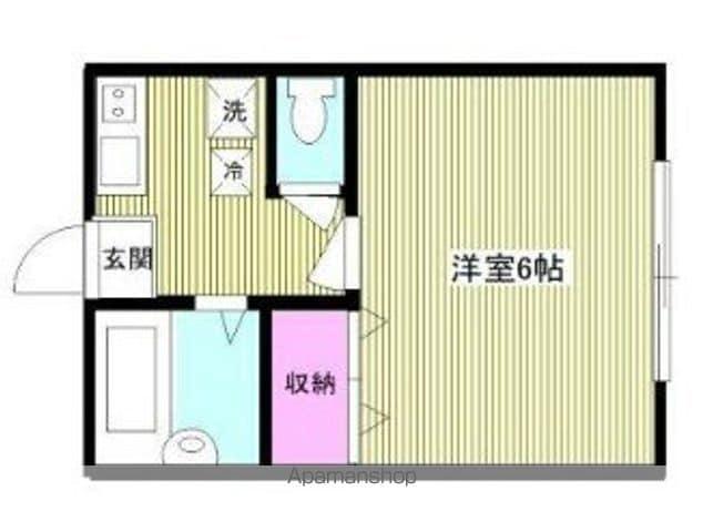 リバティ・エル(1K/2階)の間取り写真