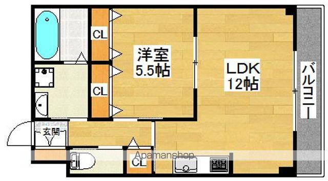 ソレーユ ショウエイ(1LDK/3階)の間取り写真