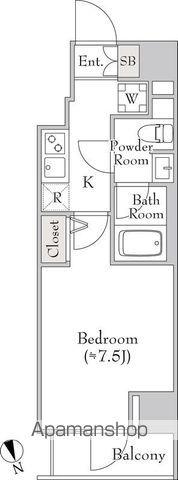 LUMIEC UN KITAUENO(1K/8階)の間取り写真