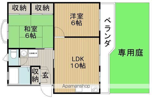 多田グリーンライフ(2LDK/1階)の間取り写真