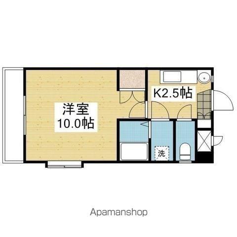 サンハイツ11(1K/3階)の間取り写真