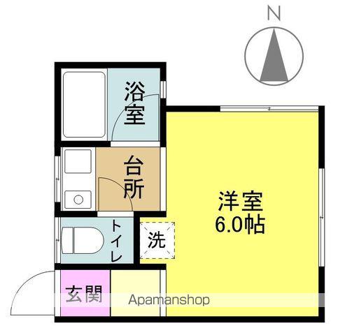 みきの家(1K/1階)の間取り写真