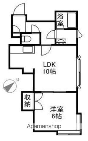 フォーサイトフラワー(1LDK/3階)の間取り写真