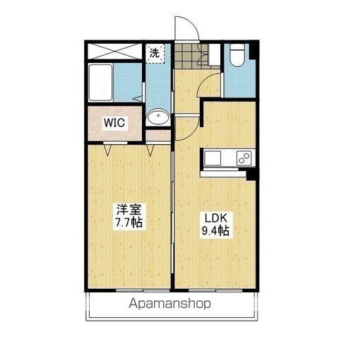 グランドゥール南松山(1LDK/3階)の間取り写真