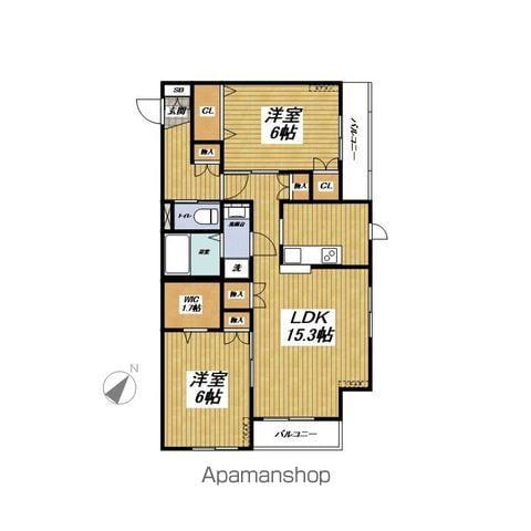 SPIANOⅡ(2LDK/3階)の間取り写真