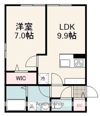 KOMOREBI GARDEN中田本町D(1LDK/1階)の間取り写真