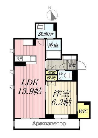 アルコーブ51(1LDK/2階)の間取り写真