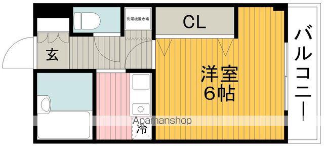 アムール豊中北(1K/5階)の間取り写真