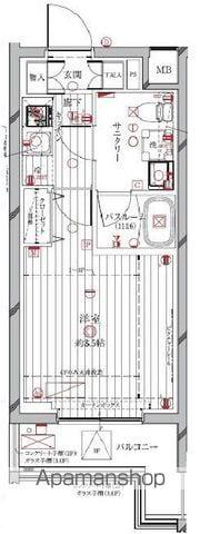 レガリス中野鷺宮(1K/4階)の間取り写真
