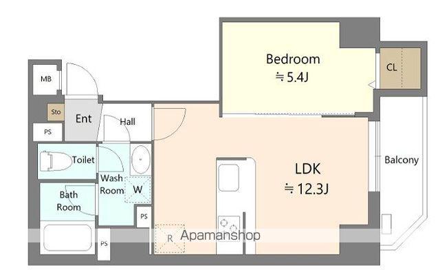 ALIVIS本郷三丁目(1LDK/3階)の間取り写真