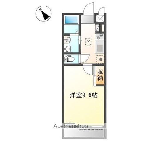 大堀町アパート(1K/1階)の間取り写真