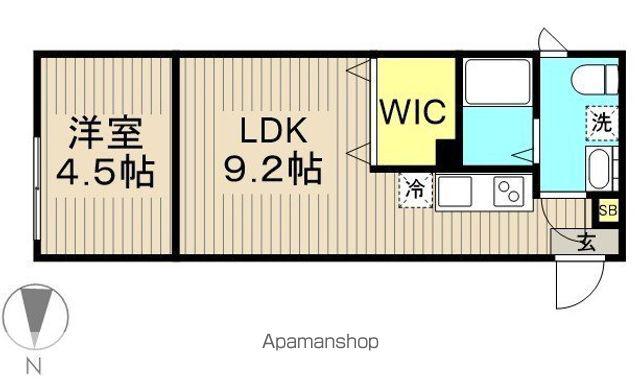 パインヒル18(1LDK/2階)の間取り写真