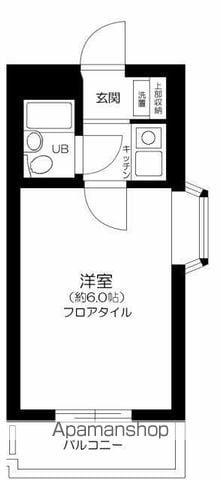アルテハイム上石神井(1K/3階)の間取り写真