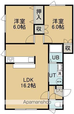 メゾンドフラッシュⅡ(2LDK/2階)の間取り写真