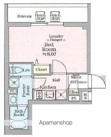 アイル プレミアム西新宿(1K/5階)の間取り写真