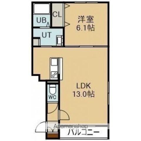 BELL JOURNEE(1LDK/4階)の間取り写真