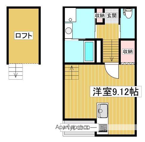 DOLCE VITA西町(ワンルーム/1階)の間取り写真