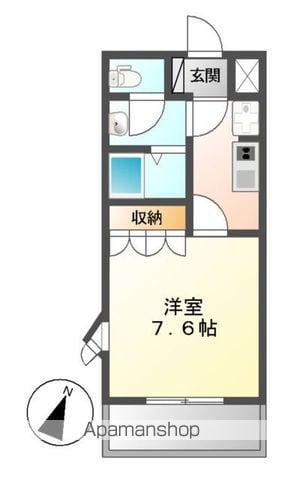コンフォースK(1K/2階)の間取り写真