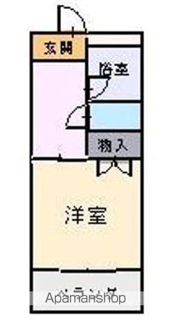 セントヒルズ土居田(1K/3階)の間取り写真