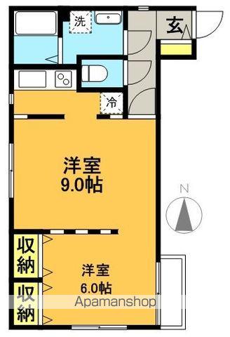 モデュロール豪徳寺(1LDK/2階)の間取り写真