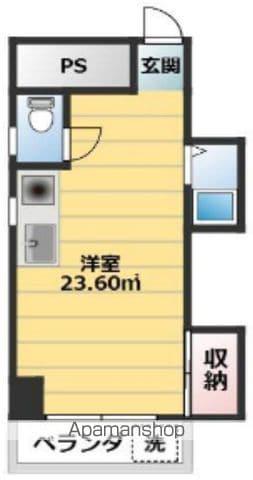 ニューシャトレーマンション(ワンルーム/4階)の間取り写真