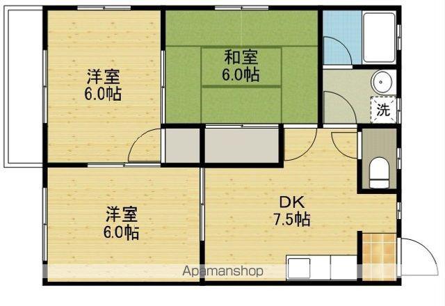 フェレスタ内宮(3DK/2階)の間取り写真