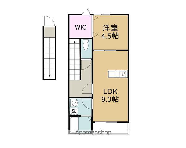 ルミウス延喜(1LDK/2階)の間取り写真