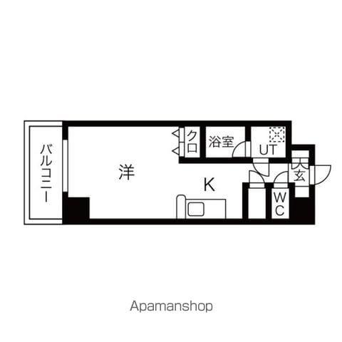 スペリオルクラブ(ワンルーム/11階)の間取り写真