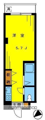 チェリーブロッサム(ワンルーム/2階)の間取り写真