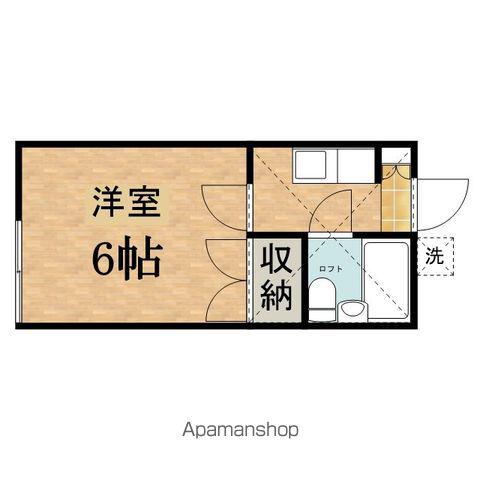 ガーデンイン南平(1K/2階)の間取り写真