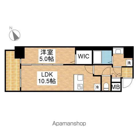 MAXIV名古屋上前津(1LDK/15階)の間取り写真