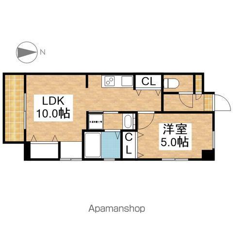 エルザ センティア筒井(1LDK/3階)の間取り写真