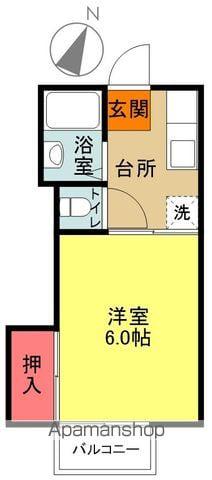 すばる館(1K/2階)の間取り写真