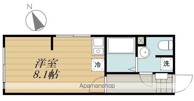 レントハウスFUSSA860(ワンルーム/1階)の間取り写真