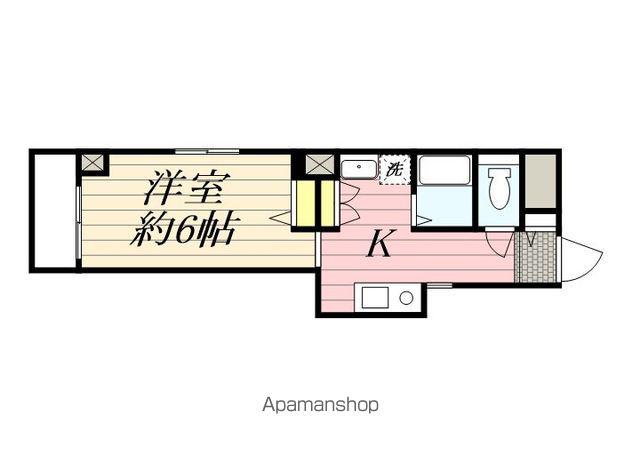 パシフィックパレス池之端(1DK/2階)の間取り写真