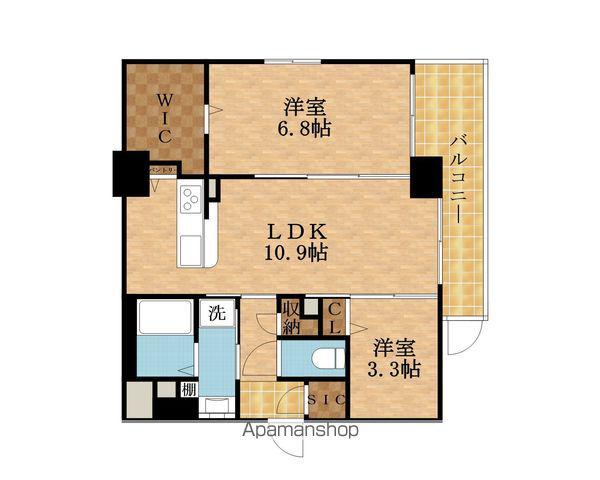 MORUAN RESIDENCE(2LDK/1階)の間取り写真
