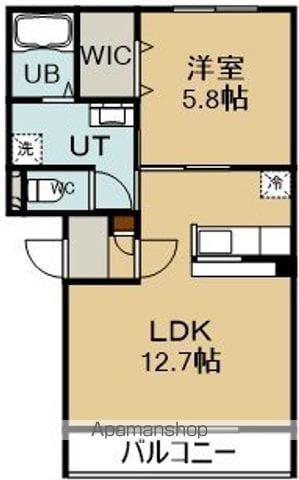 グランツ レーベン(1LDK/1階)の間取り写真