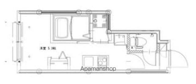 ソルナクレイシア都立大学(ワンルーム/1階)の間取り写真