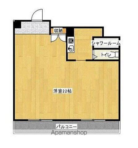 ウエストタウンハイツ(1K/4階)の間取り写真