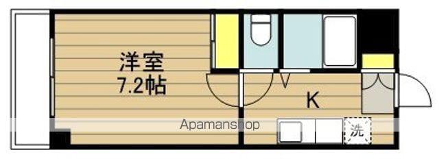 ラ パルテンザ(1K/6階)の間取り写真