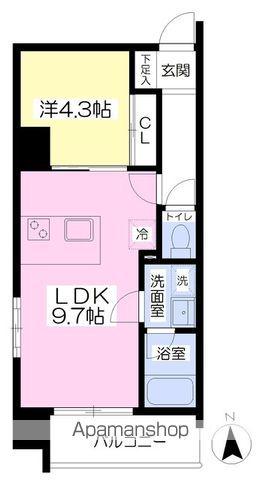 ベル・ヴィレッジ一番町(1LDK/3階)の間取り写真