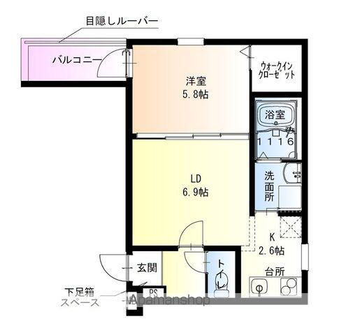 フジパレス鳳中町5番館(1LDK/1階)の間取り写真
