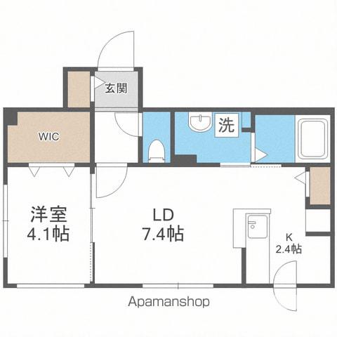 ARZU SHIROISHI(1LDK/2階)の間取り写真