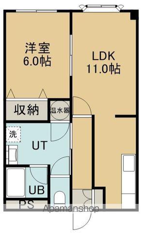 カーサフィオーレ(1LDK/1階)の間取り写真
