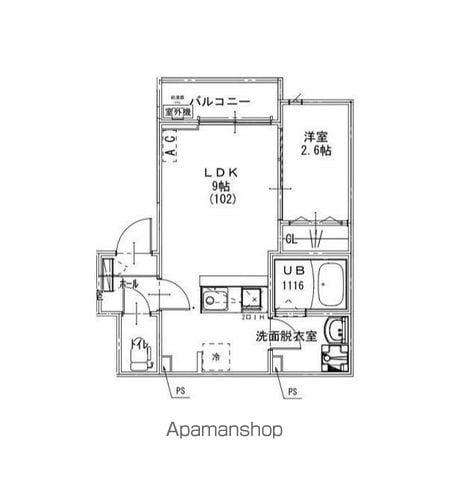 KEIAI RESIDENCE 豊四季Ⅱ(1LDK/2階)の間取り写真