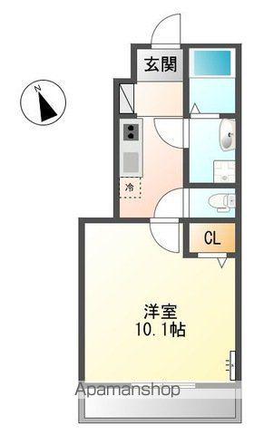 FABULOUS (1K/1階)の間取り写真