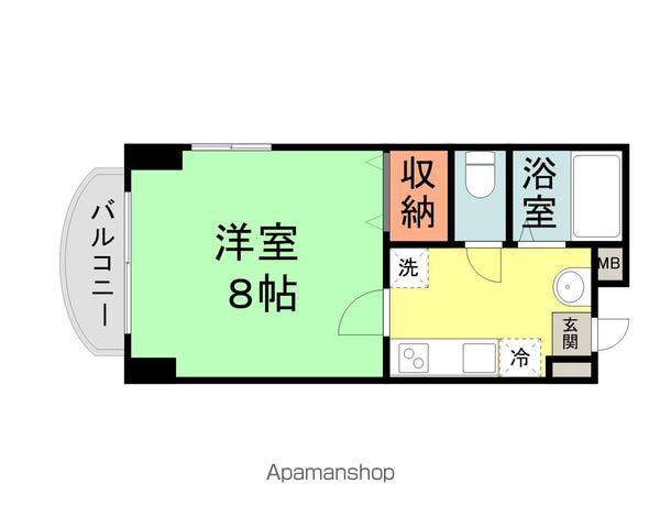 R-1鷹匠(1K/2階)の間取り写真