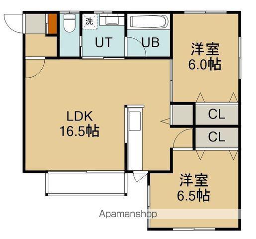 レジデンススエヒロⅥ(2LDK/1階)の間取り写真