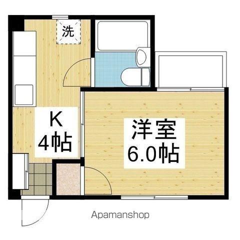 さくらハイツ(1K/2階)の間取り写真